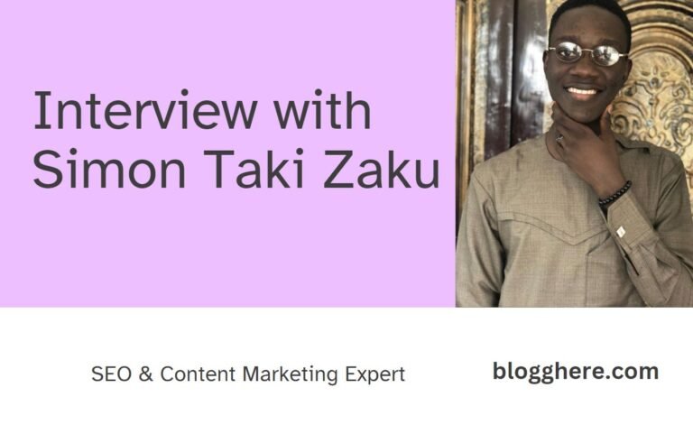 Interview with Simon Taki Zaku - SEO & Content Marketing Expert