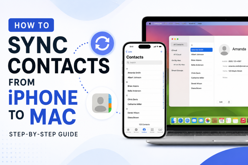 How to Sync Contacts from iPhone to Mac (Step-by-Step Guide)