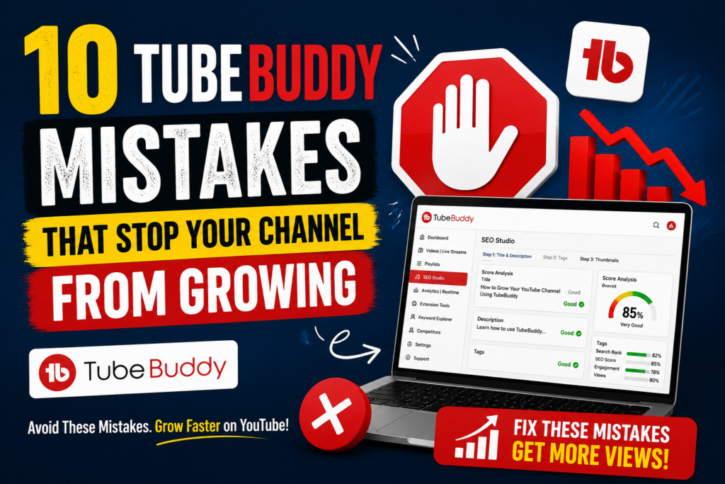 10 TubeBuddy Mistakes That Stop Your YouTube Channel from Growing (And How to Fix Them)