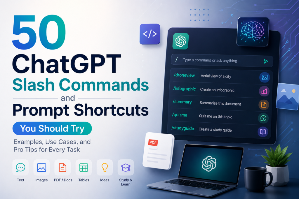 50 ChatGPT Slash Commands and Prompt Shortcuts You Should Try