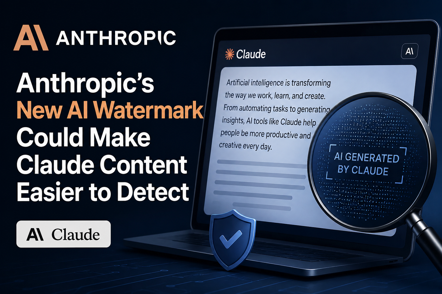 Anthropic’s New AI Watermark Could Make Claude Content Easier to Detect