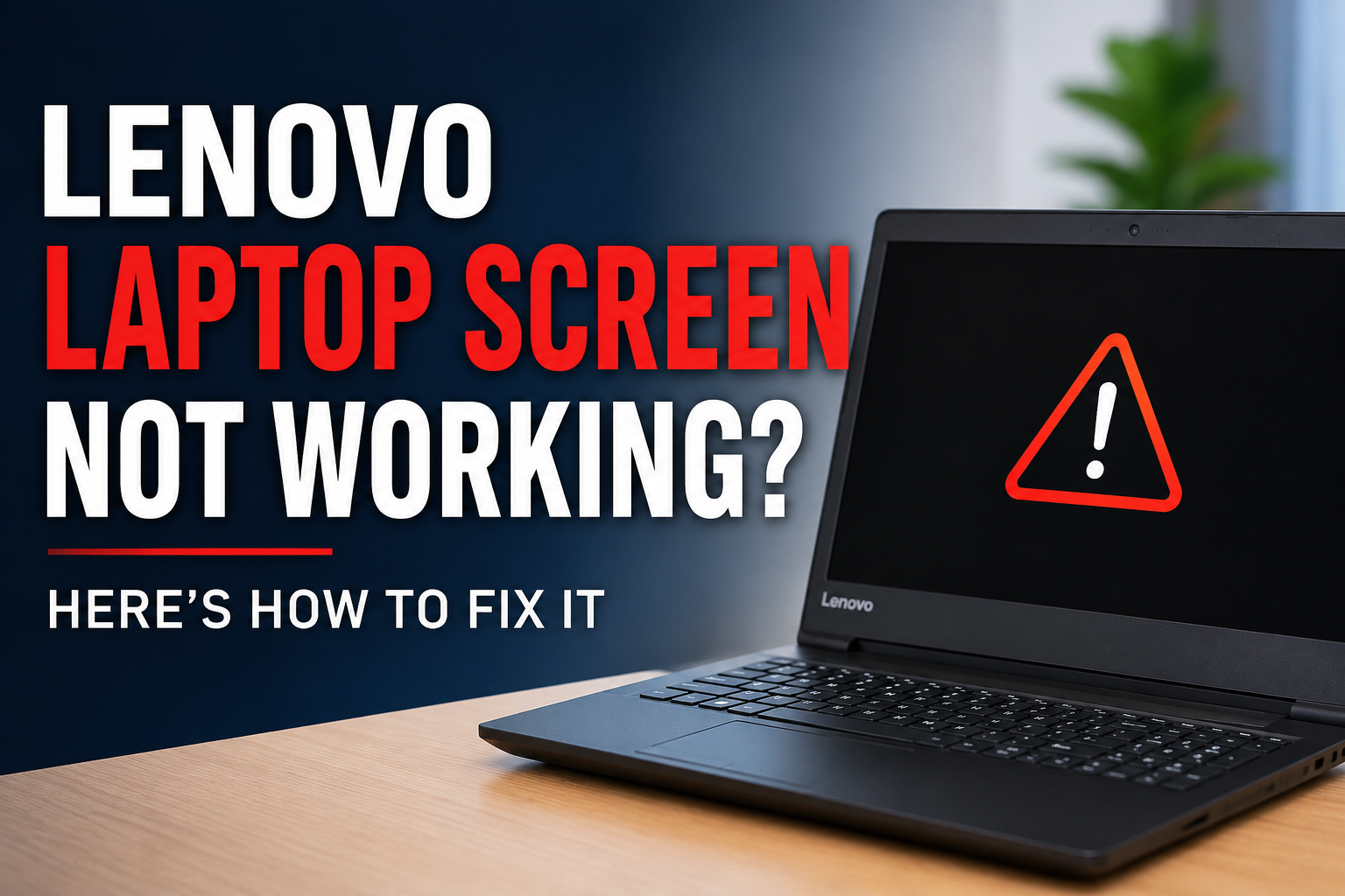 Lenovo Laptop Screen Not Working? Here’s How to Fix It